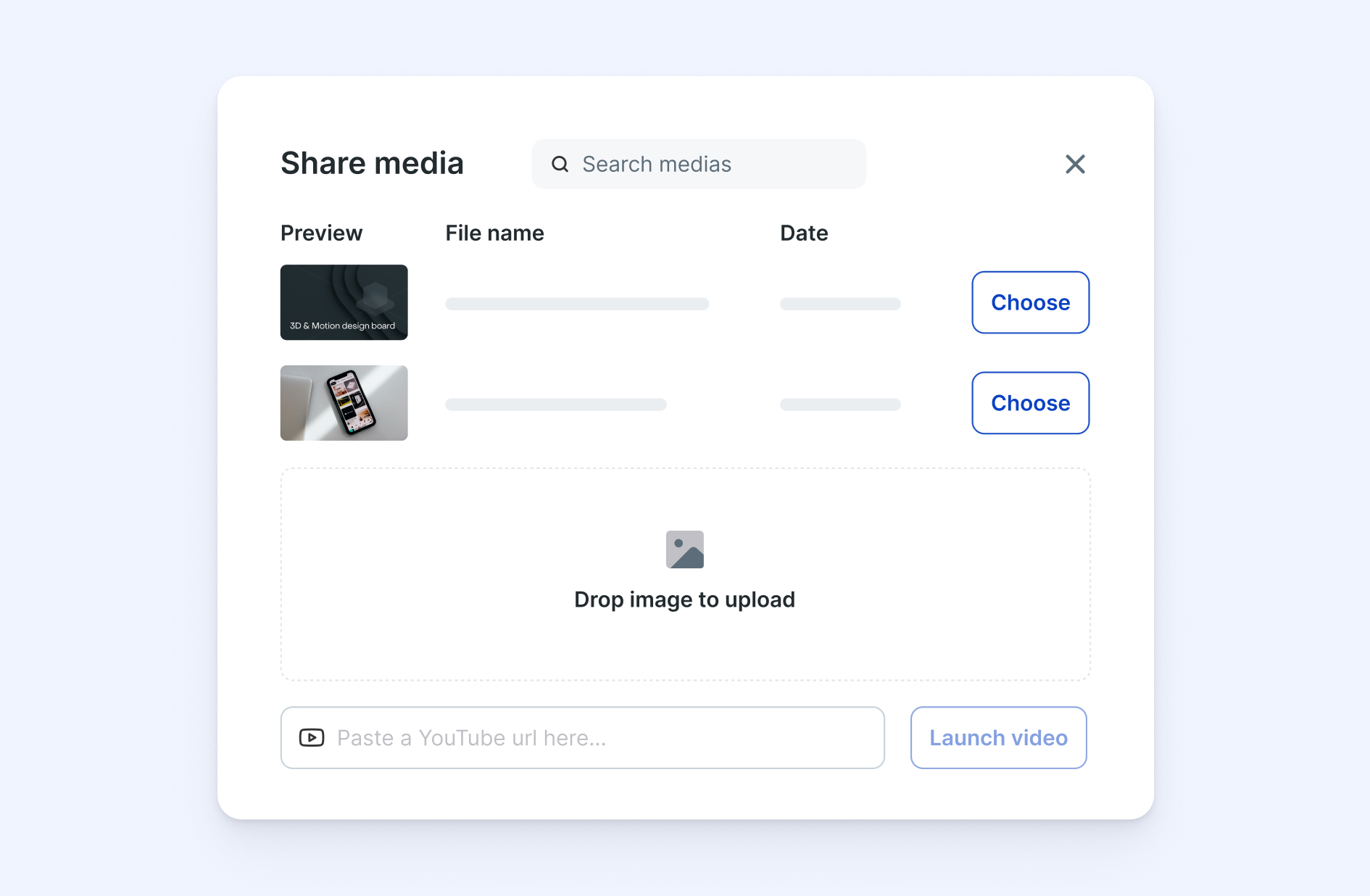 Livestorm share media feature