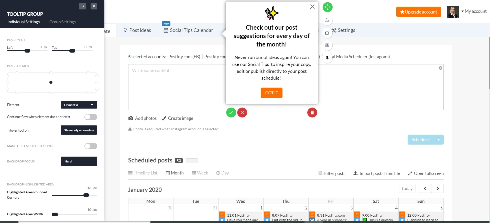 Userpilot in-app messages based on user behavior