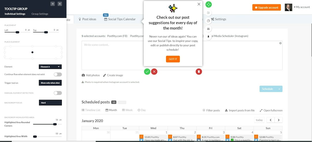 Userpilot in-app messages based on user behavior