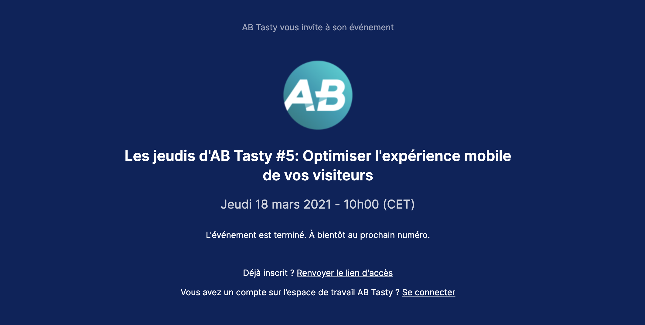 Webinar formation AB Tasty Livestorm