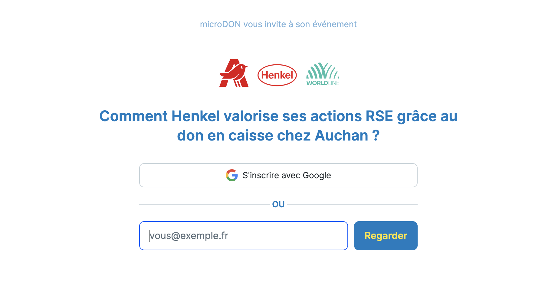 Webinar cas client microDON Livestorm