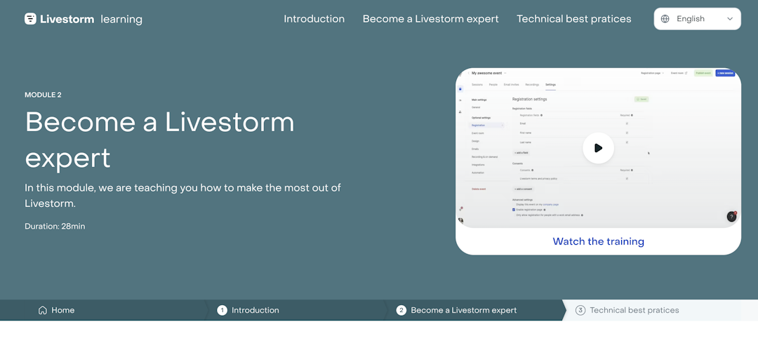 Livestorm Learning