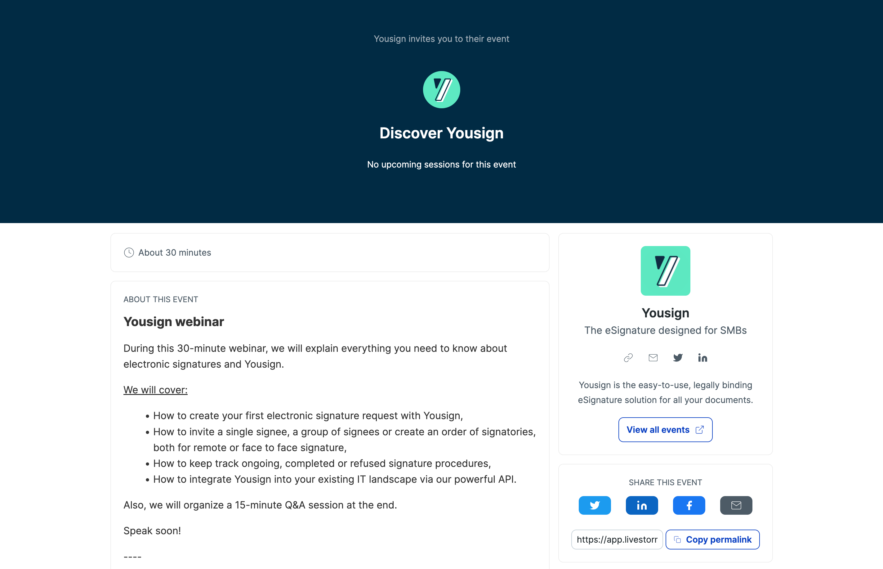 Yousign Webinar