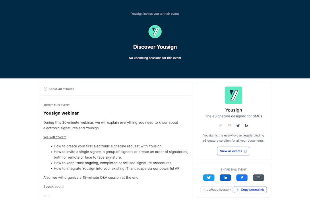 Yousign Webinar
