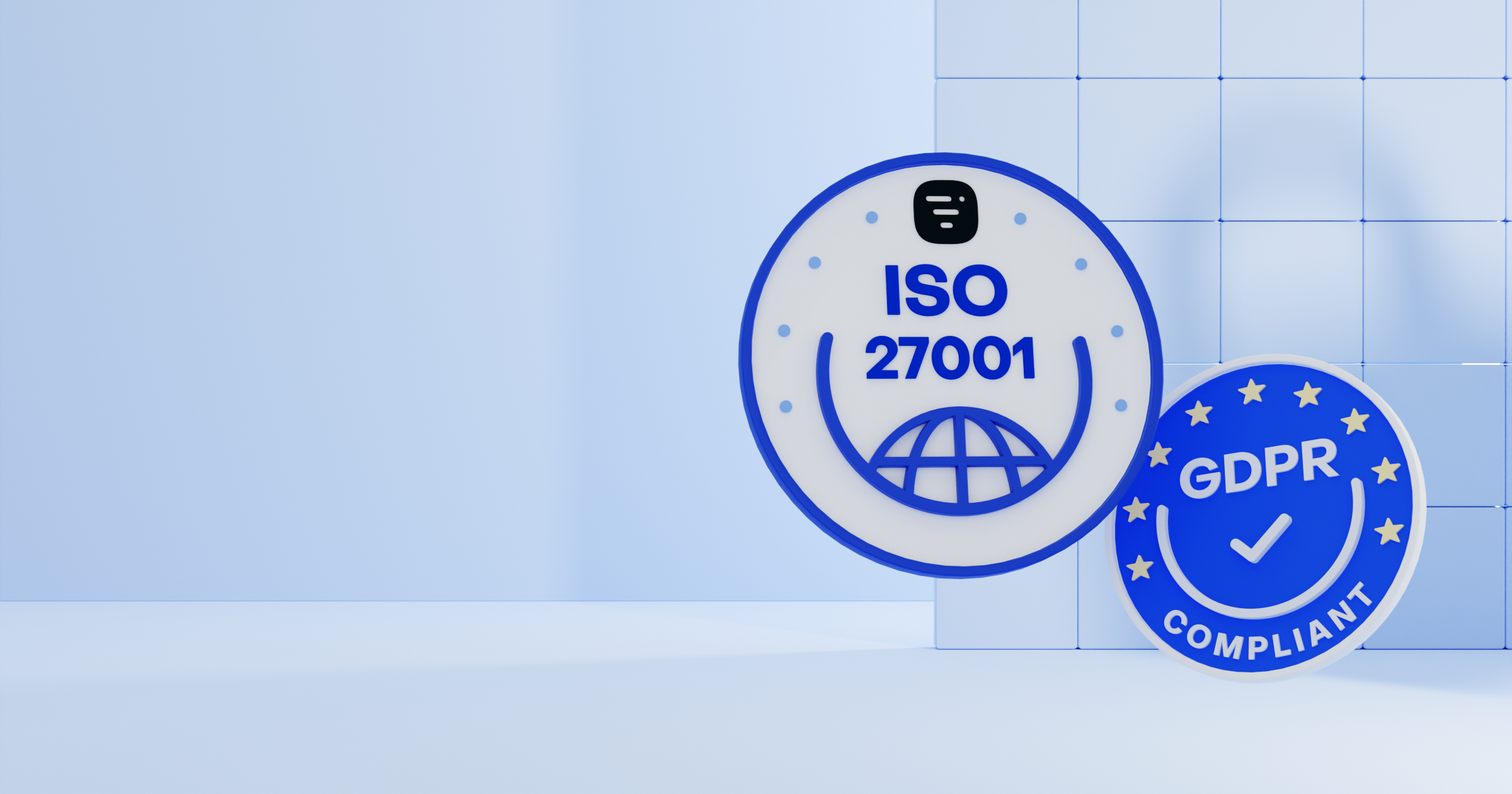 RGPD et ISO badge