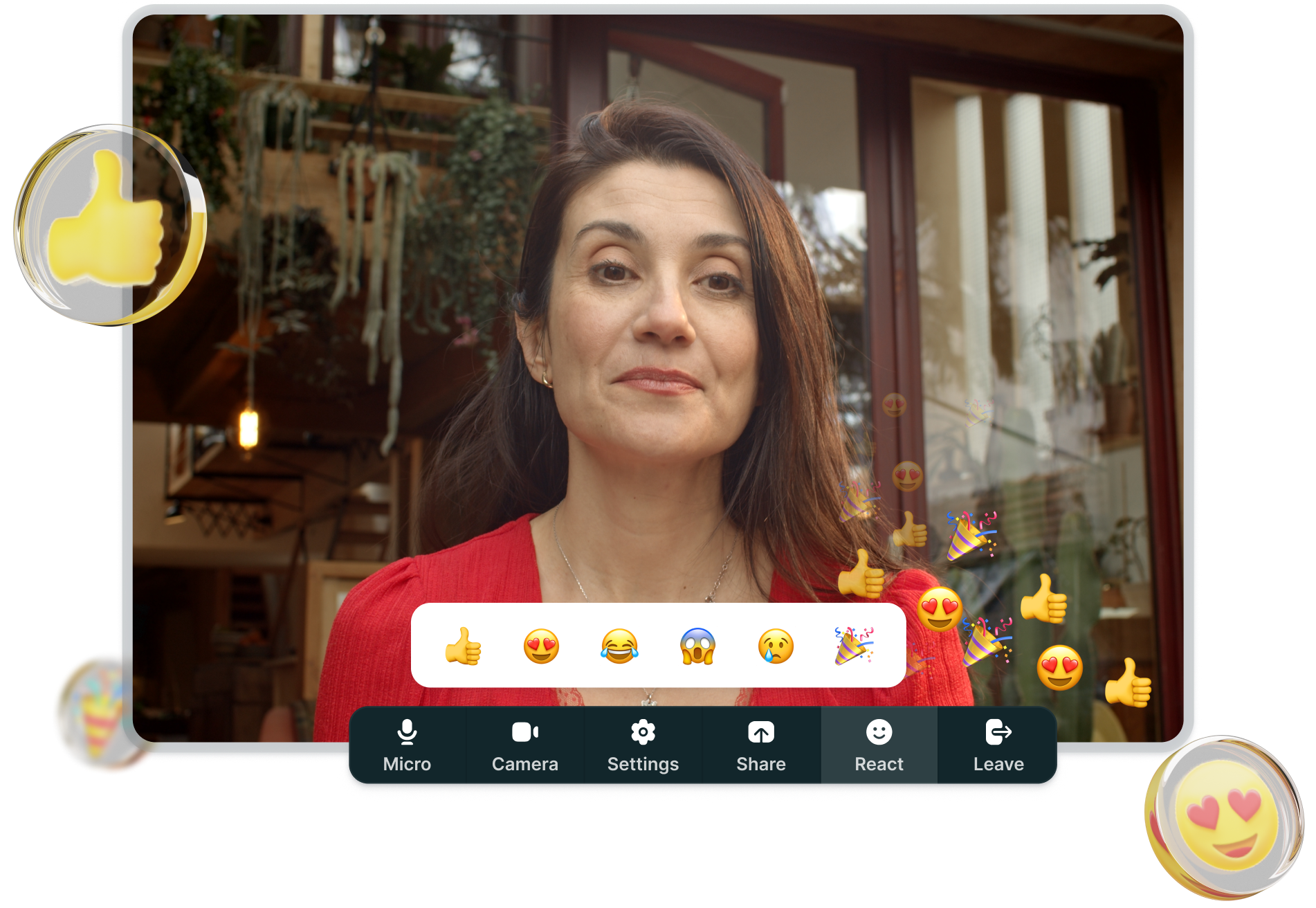 Emoji reactions