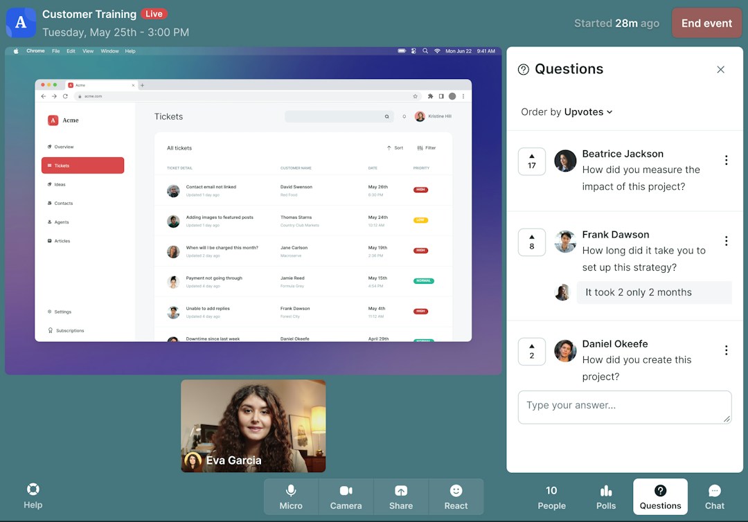 Des onboarding efficaces
pour un service irréprochable