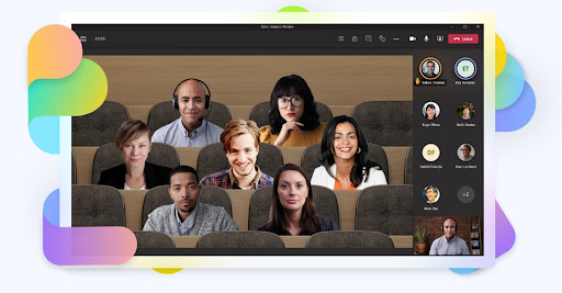 Screenshot eines Microsoft Teams Live-Events