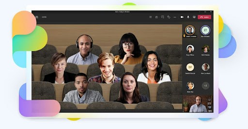 Screenshot eines Microsoft Teams Live-Events