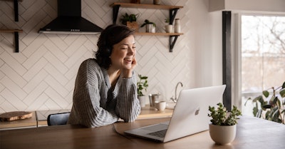 woman hosting a webinar dry run