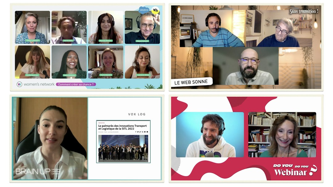 Webinars en 100% distanciels par Webinar Factory