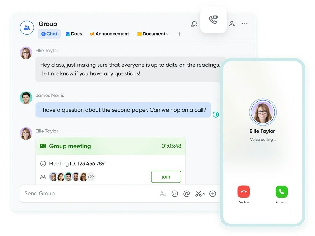 Lark video conferencing