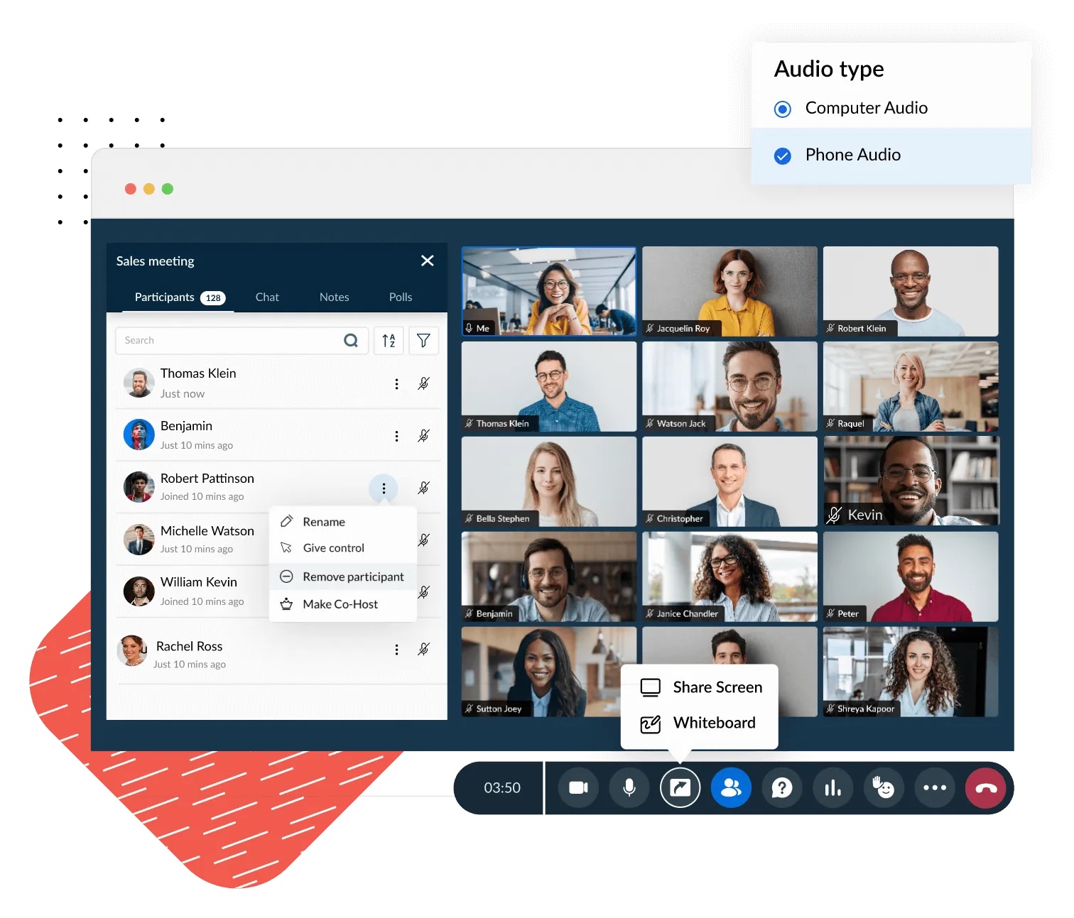 Zoho Meeting video conferencing