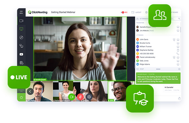 ClickMeeting video conferencing