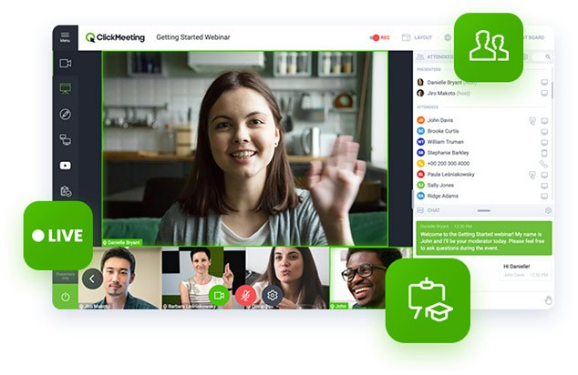 ClickMeeting video conferencing