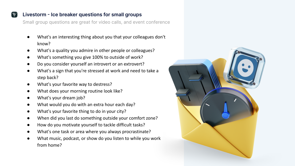 ice breaker questions small groups