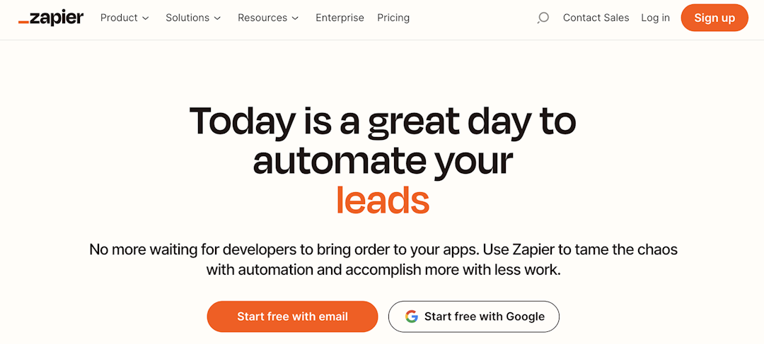 Zapier for marketing automation