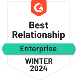 G2 Best Relationship Enterprise 2024