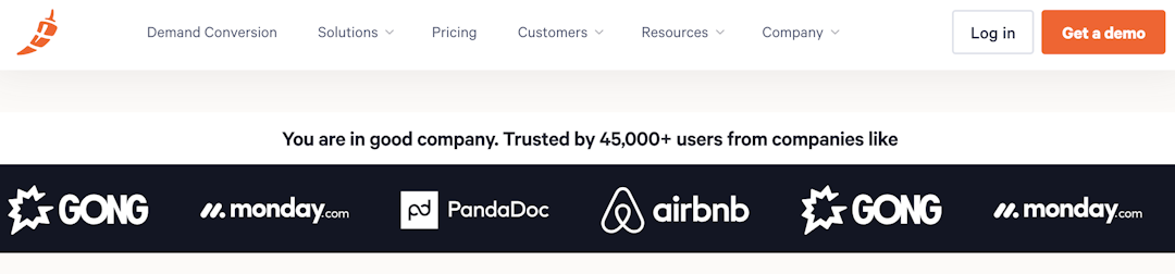 Chili Piper customer logos