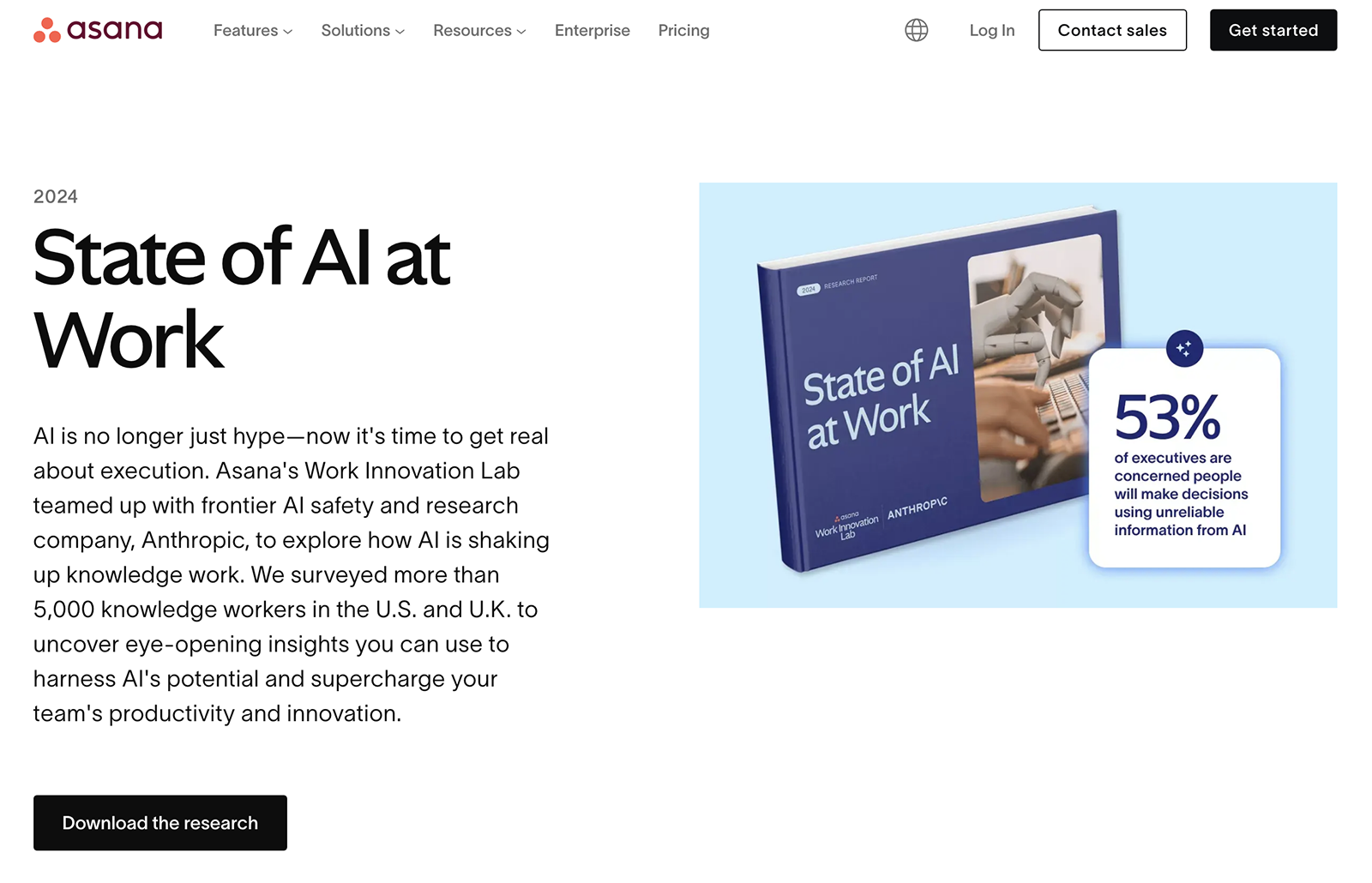 State of AI at Work ebook by Asana