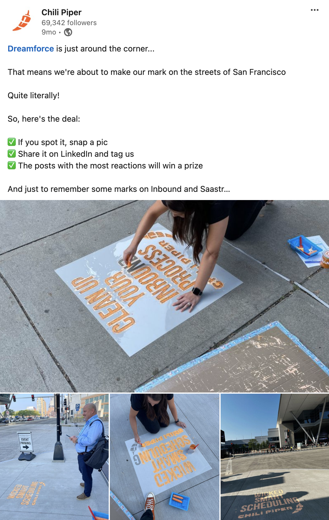 Chili Piper guerrilla marketing