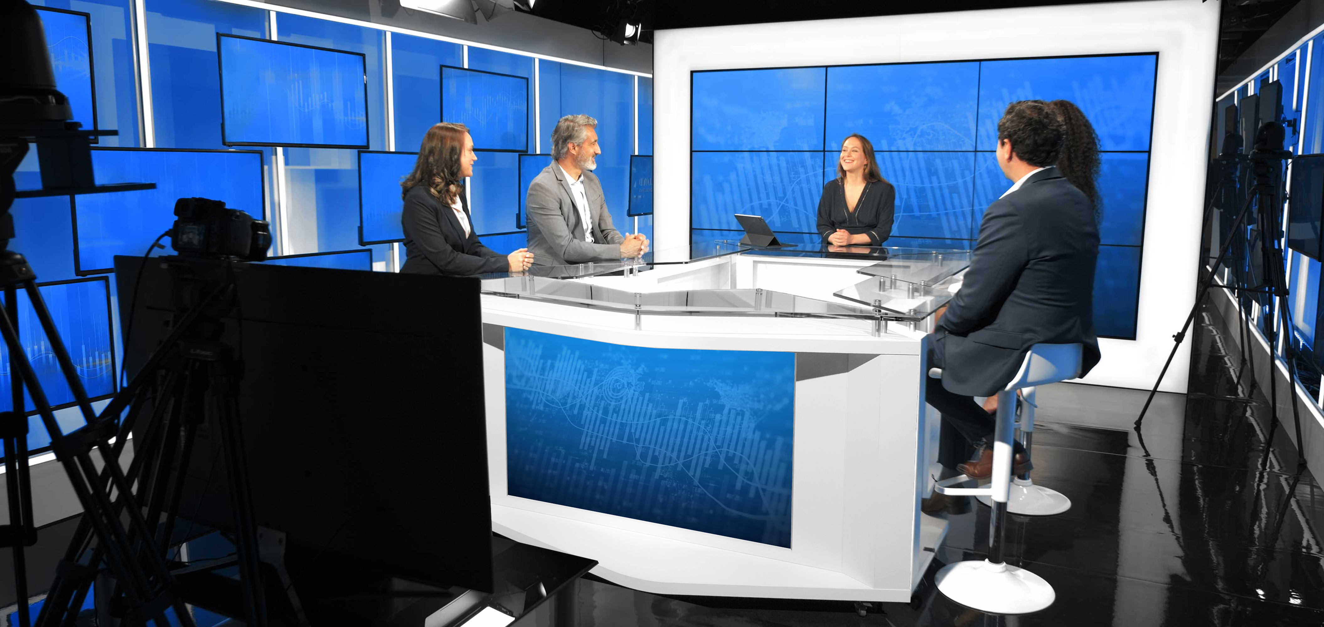 Photo du plateau télé de l'agence Mon Studio TV