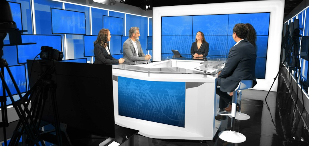 Photo du plateau télé de l'agence Mon Studio TV