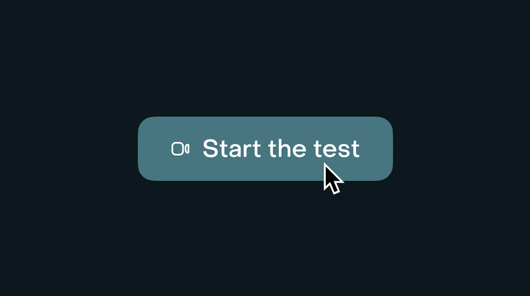 Démarrer le test