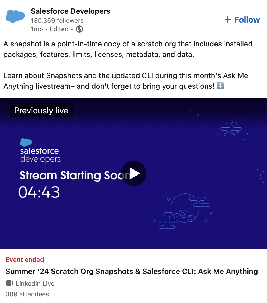 Salesforce Developers AMA webinar