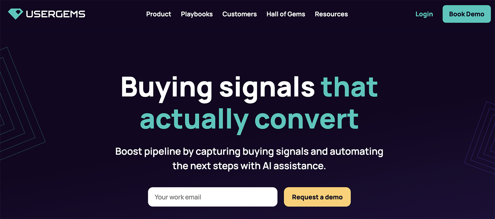UserGems homepage