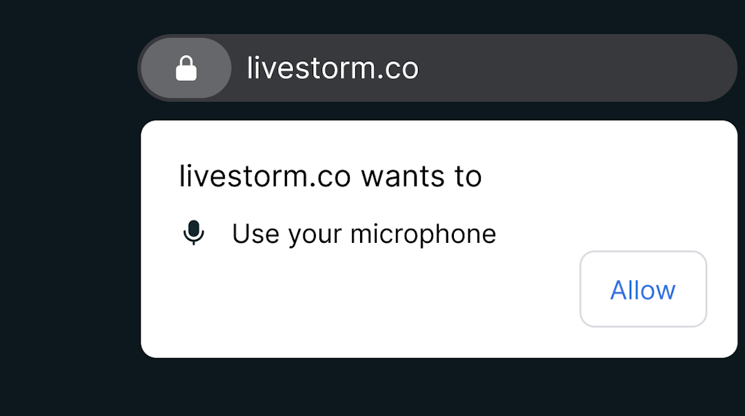 Autoriser le test du micro