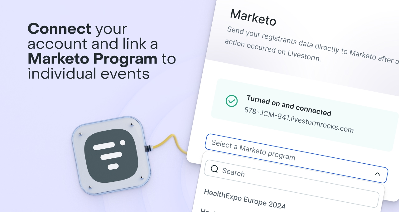 Connexion à un programme Marketo d'événements.