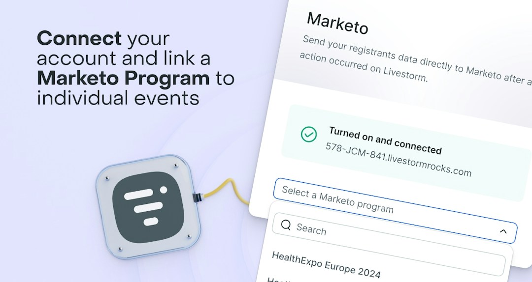 Connexion à un programme Marketo d'événements.