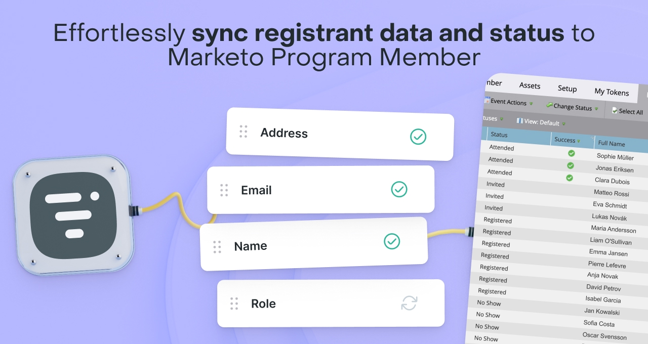 Synchroniser les données des inscrits pour Marketo