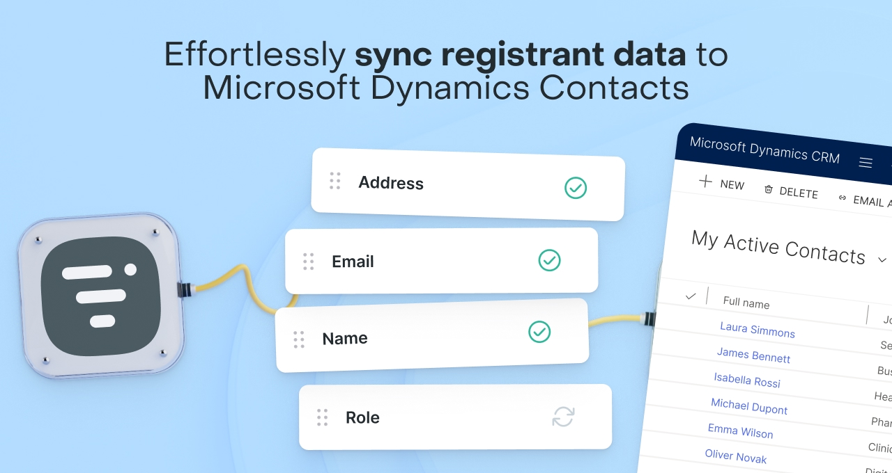Synchronize registrants to Microsoft Dynamics