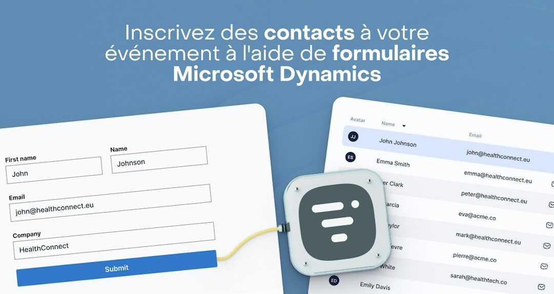 Gèrer les inscriptions depuis MS Dynamics