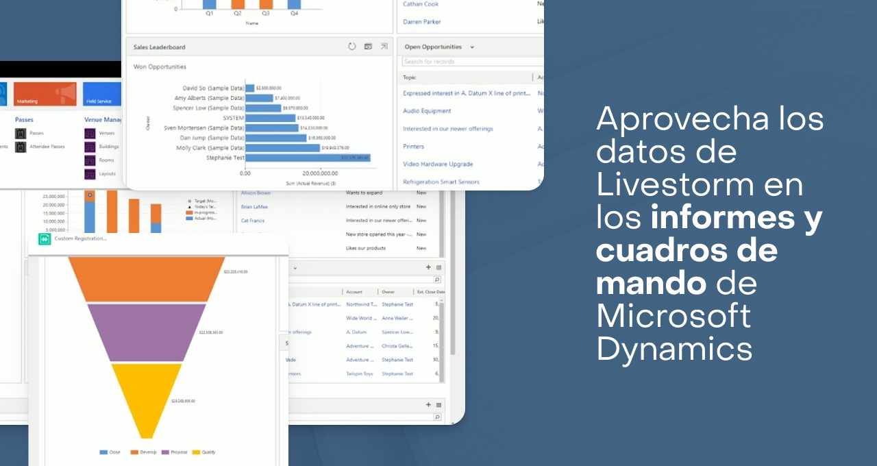Visualice sus datos en Microsoft Dynamics