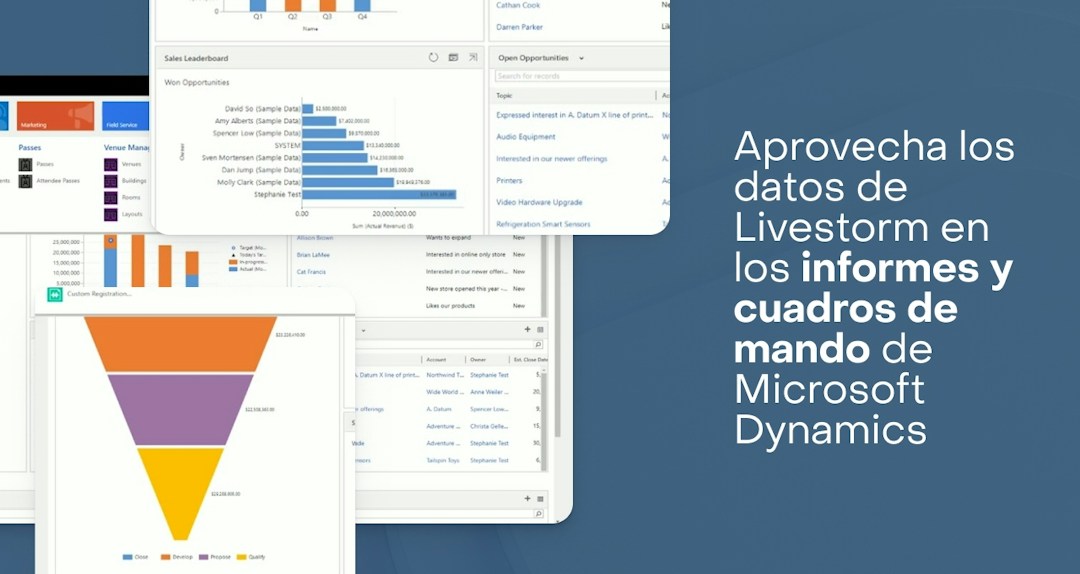 Visualice sus datos en Microsoft Dynamics