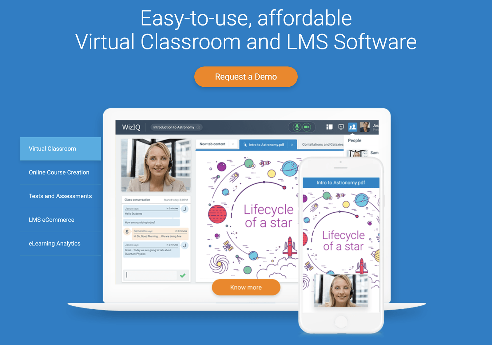 WizIQ homepage