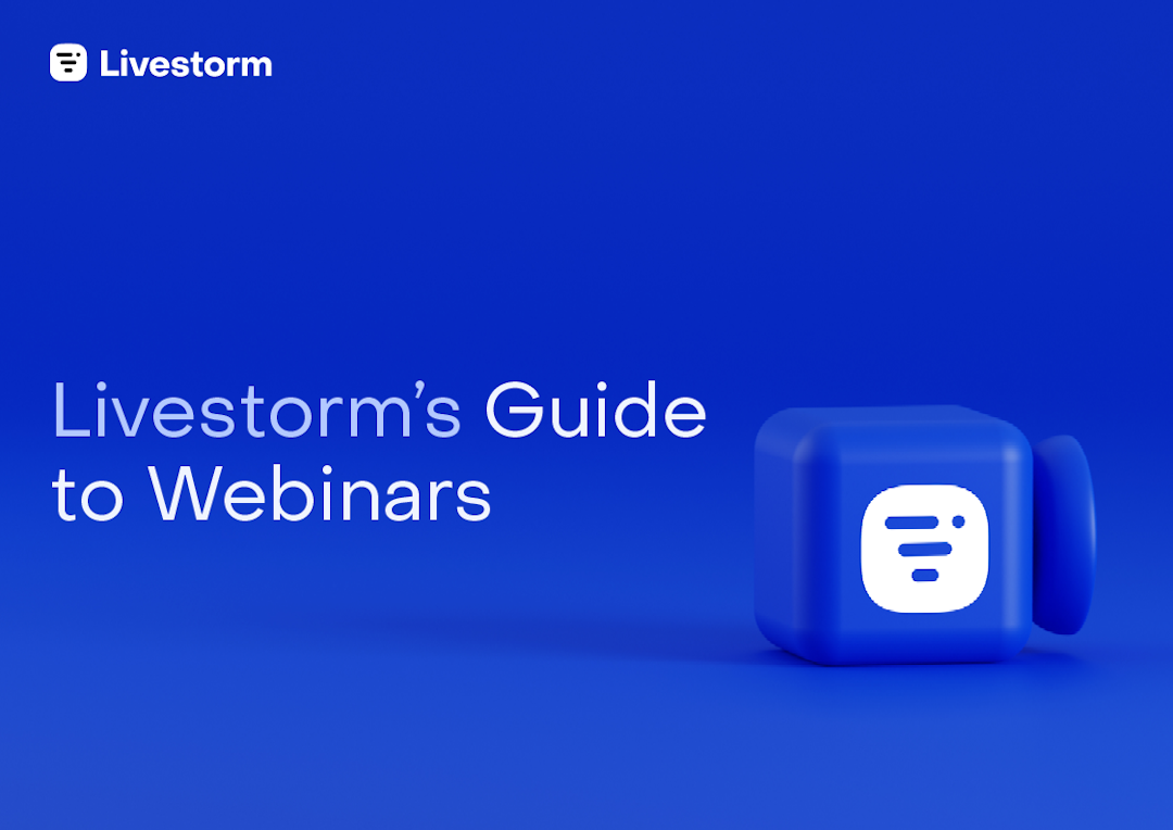 Guide to organising webinars from A to Z, Livestorm webcam