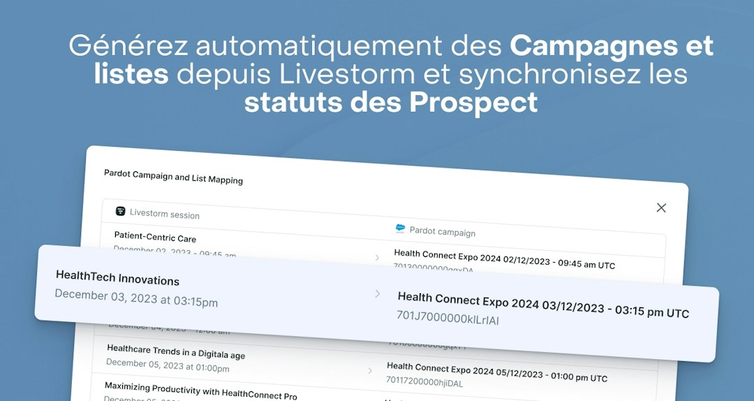 Livestorm x Pardot 4