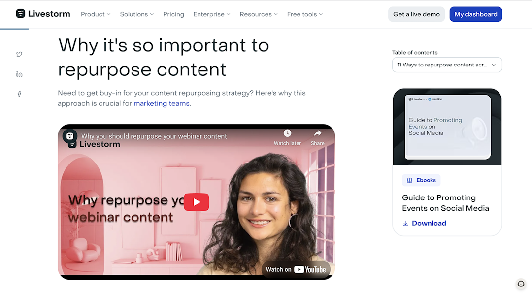 embedded YouTube video