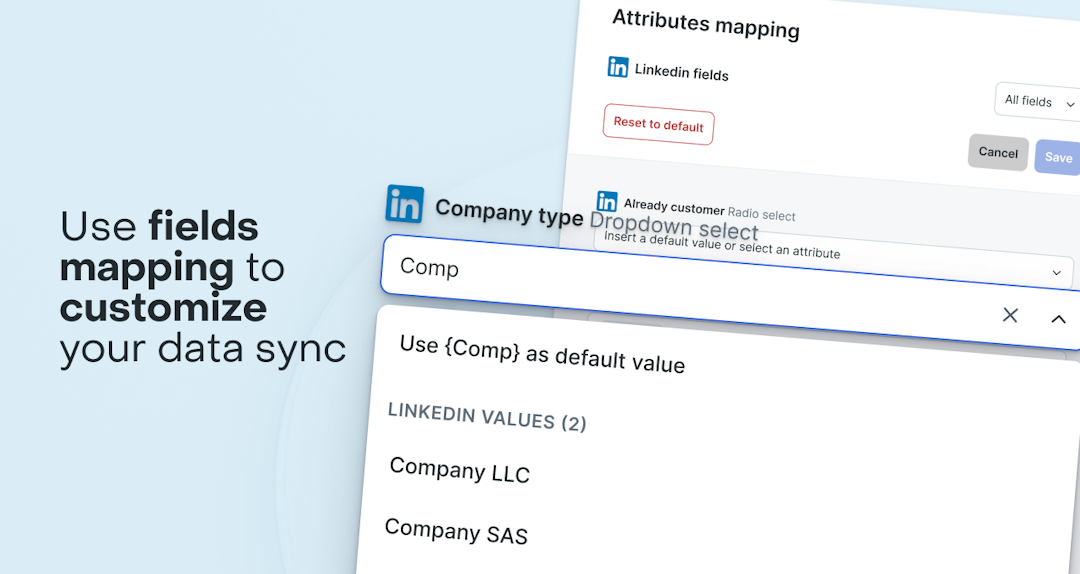 Fields Mapping LinkedIn Lead Gen Forms