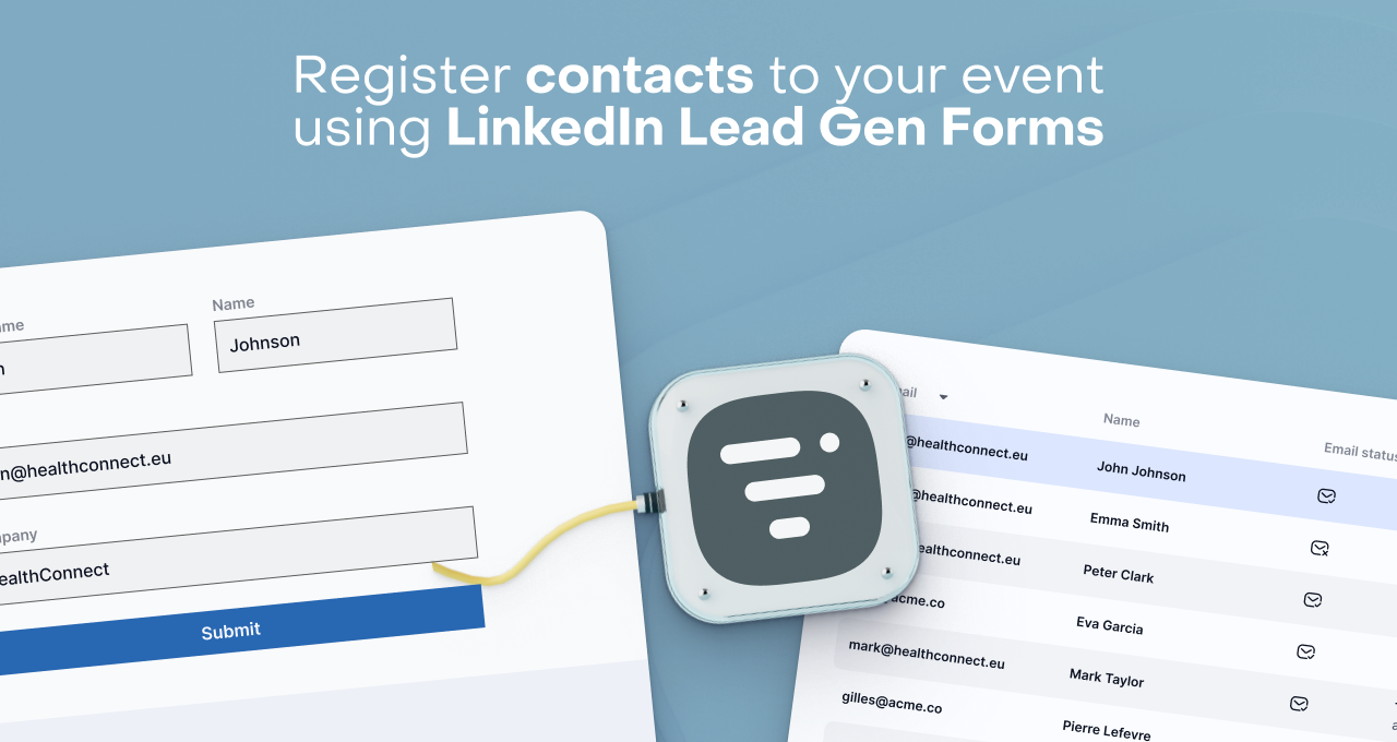 Register from LinkedIn Lead Gen Forms