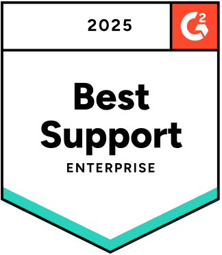 G2 Best Support Enterprise badge
