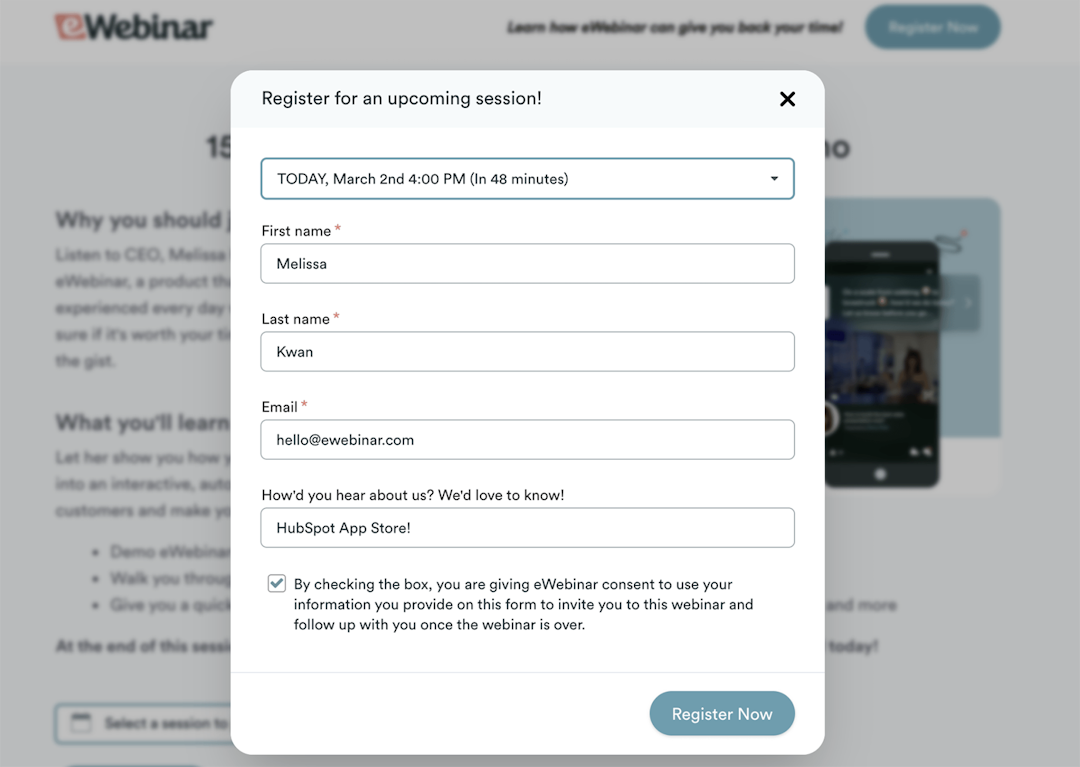 eWebinar HubSpot integration