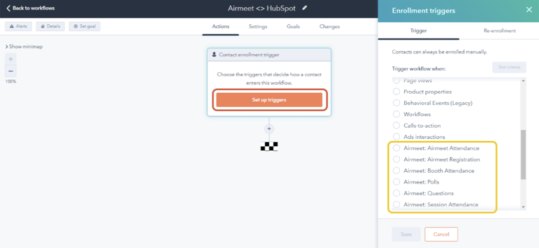 Airmeet HubSpot integration
