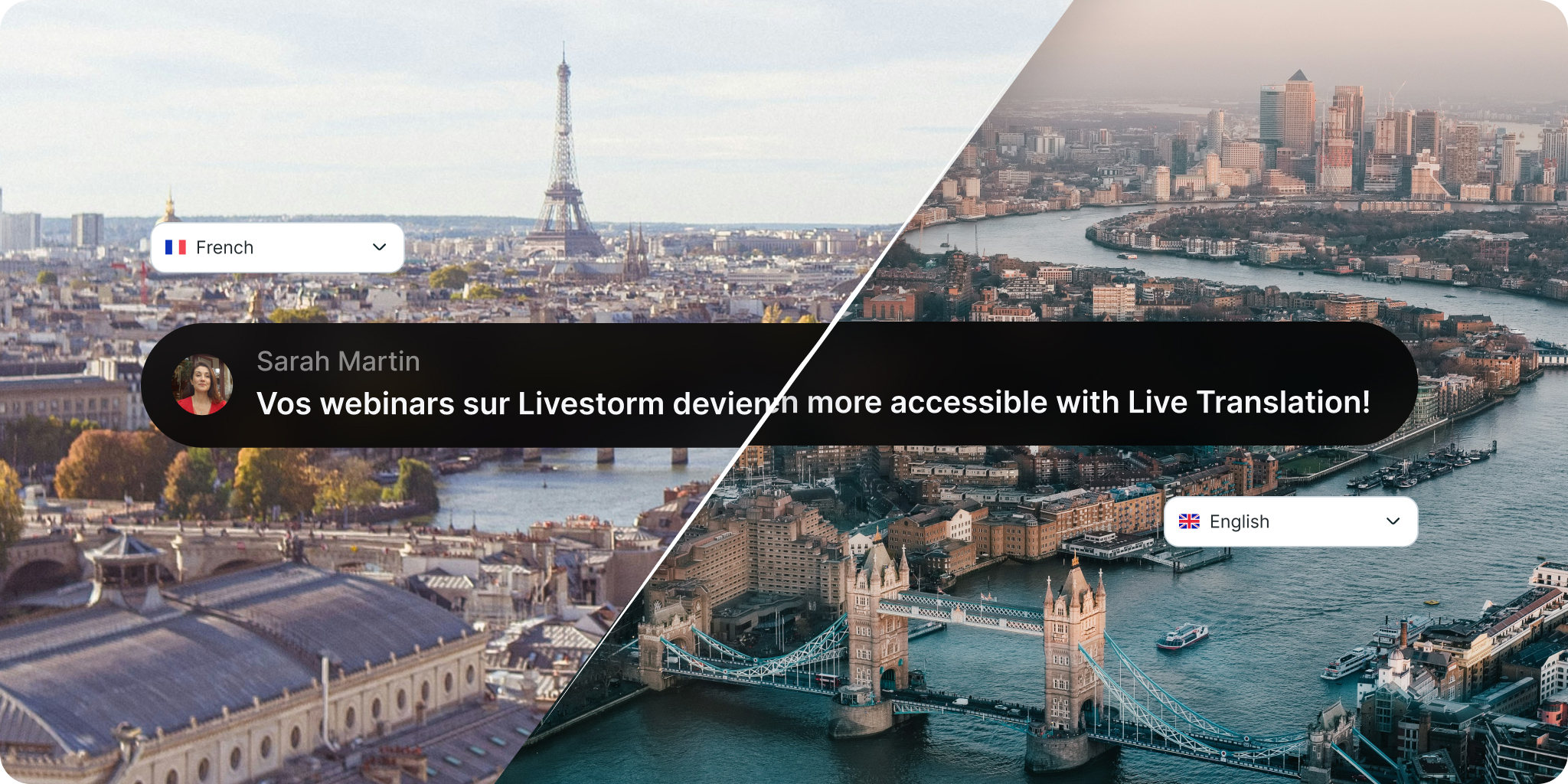 Traduction en direct Livestorm français-anglais
