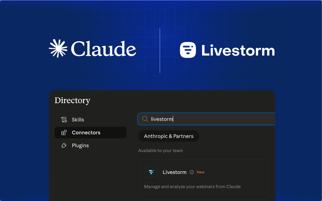 Livestorm verified connector in Claude's directory