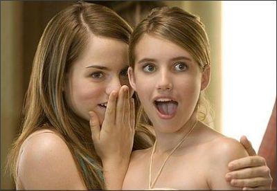 Girls Whispering